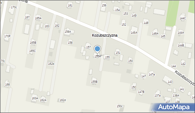 Kozubszczyzna, Kozubszczyzna, 155A, mapa Kozubszczyzna