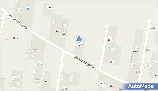 Kozubszczyzna, Kozubszczyzna, 186A, mapa Kozubszczyzna