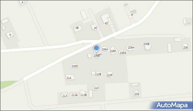 Kozubszczyzna, Kozubszczyzna, 206B, mapa Kozubszczyzna