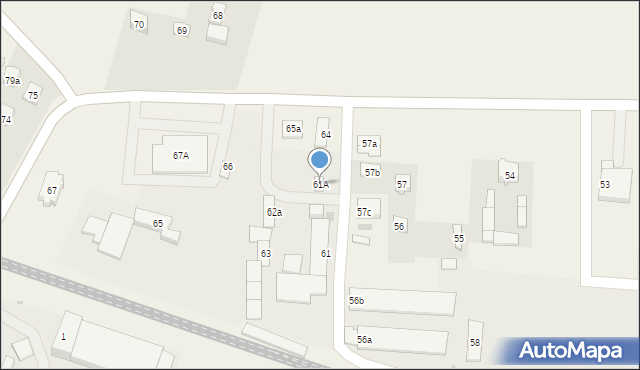 Kozubszczyzna, Kozubszczyzna, 61A, mapa Kozubszczyzna