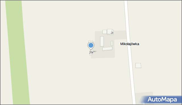 Kożuchów, Kożuchów, 26a, mapa Kożuchów