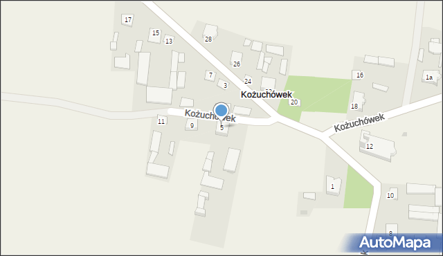 Kożuchówek, Kożuchówek, 5, mapa Kożuchówek