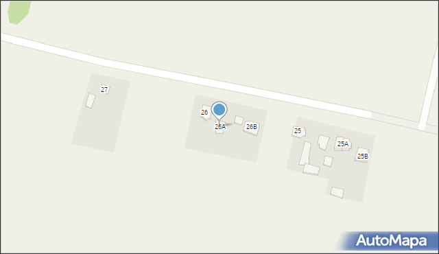 Kożuszki-Parcel, Kożuszki-Parcel, 26A, mapa Kożuszki-Parcel