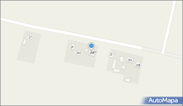 Kożuszki-Parcel, Kożuszki-Parcel, 26B, mapa Kożuszki-Parcel