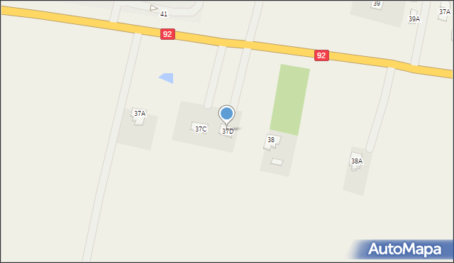 Kożuszki-Parcel, Kożuszki-Parcel, 37D, mapa Kożuszki-Parcel