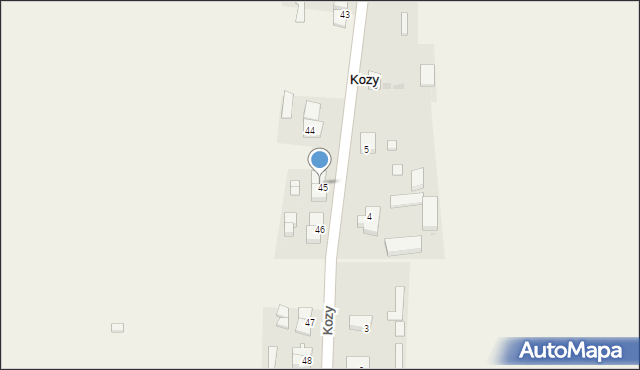 Kozy, Kozy, 45/1, mapa Kozy