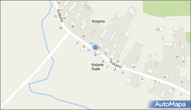 Kożyno, Kożyno, 21, mapa Kożyno