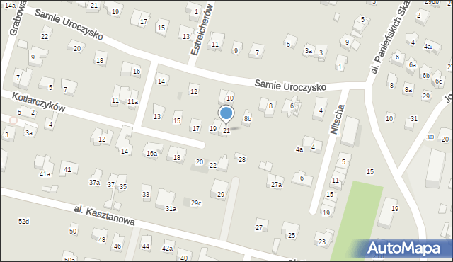 Kraków, Kotlarczyków Jana i Józefa, 21, mapa Krakowa