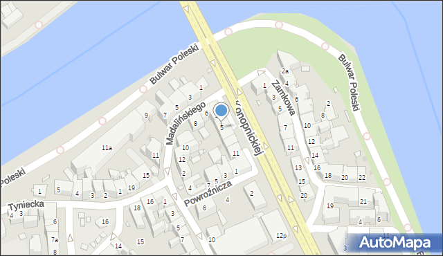 Kraków, Konopnickiej Marii, 5, mapa Krakowa