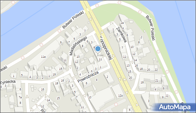 Kraków, Konopnickiej Marii, 9, mapa Krakowa