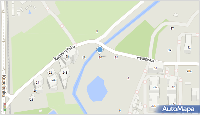 Kraków, Kobierzyńska, 16, mapa Krakowa