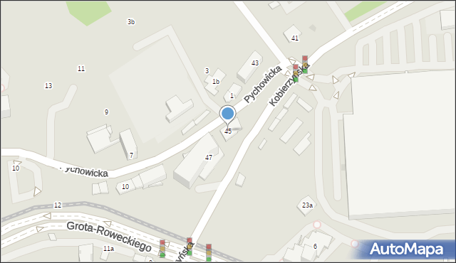 Kraków, Kobierzyńska, 45, mapa Krakowa