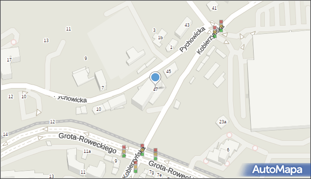 Kraków, Kobierzyńska, 47, mapa Krakowa