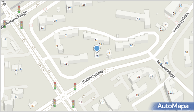 Kraków, Kobierzyńska, 75, mapa Krakowa