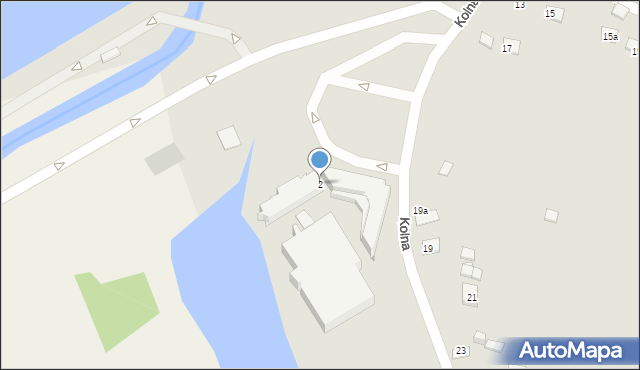 Kraków, Kolna, 2, mapa Krakowa