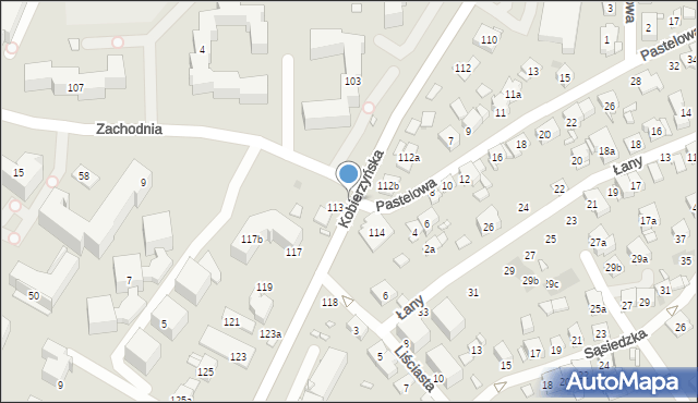 Kraków, Kobierzyńska, 114a, mapa Krakowa