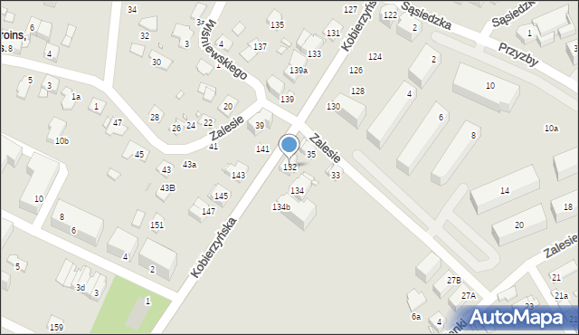 Kraków, Kobierzyńska, 132, mapa Krakowa