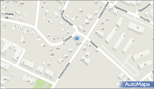 Kraków, Kobierzyńska, 141, mapa Krakowa