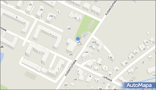 Kraków, Kobierzyńska, 163, mapa Krakowa