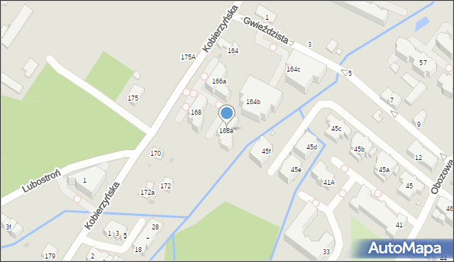 Kraków, Kobierzyńska, 168a, mapa Krakowa