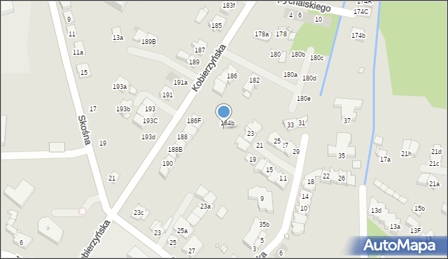 Kraków, Kobierzyńska, 184c, mapa Krakowa