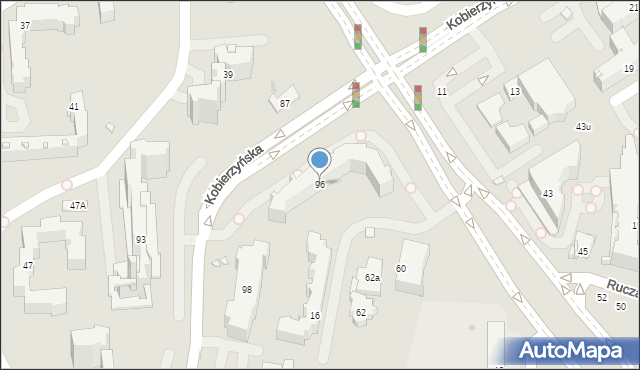 Kraków, Kobierzyńska, 96, mapa Krakowa