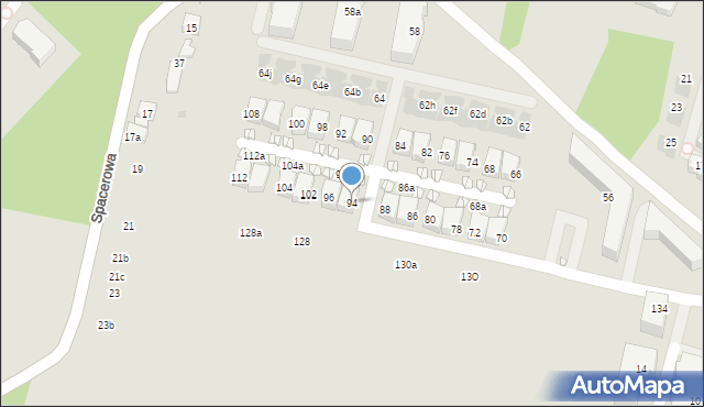 Kraków, Komuny Paryskiej, 94, mapa Krakowa