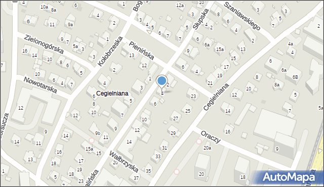 Kraków, Koszalińska, 4, mapa Krakowa