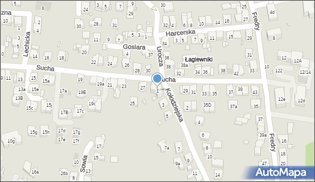 Kraków, Kołodziejska, 1, mapa Krakowa