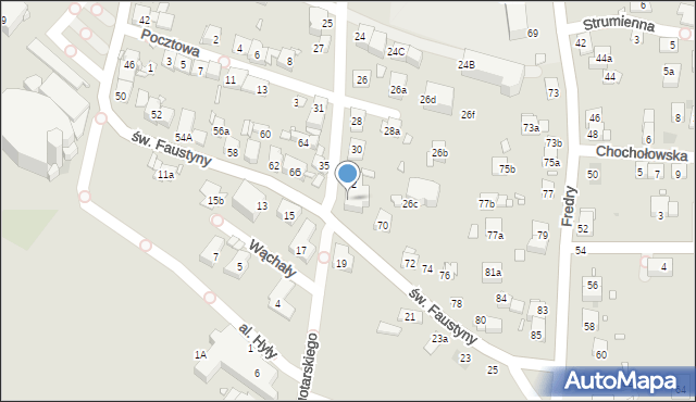 Kraków, Kołodziejska, 34, mapa Krakowa