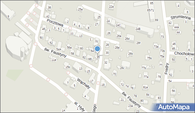 Kraków, Kołodziejska, 37, mapa Krakowa