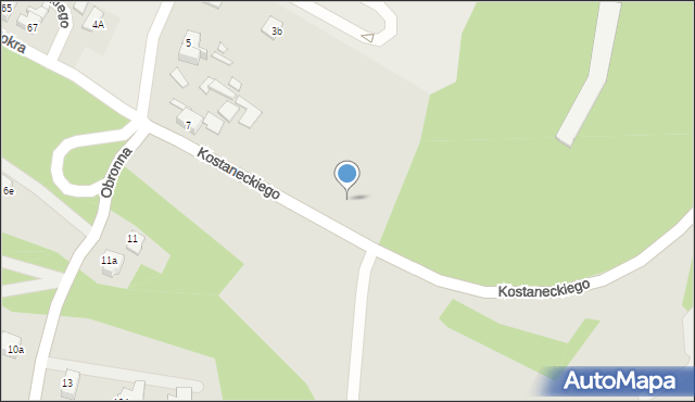 Kraków, Kostaneckiego Kazimierza, 14, mapa Krakowa