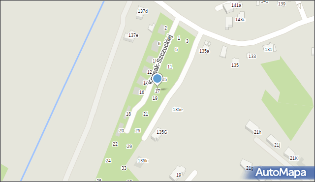 Kraków, Kossak-Szczuckiej Zofii, 17, mapa Krakowa