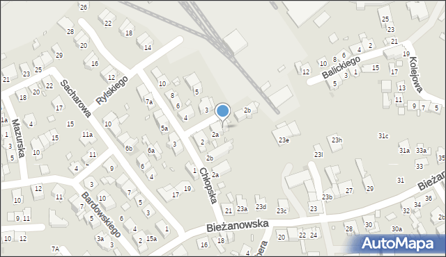 Kraków, Konwaliowa, 4, mapa Krakowa