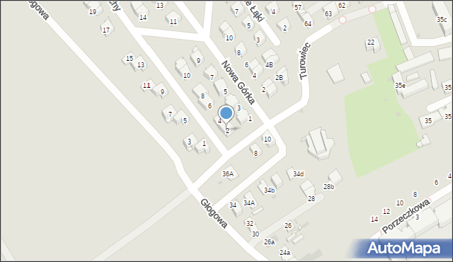 Kraków, Koło Białuchy, 2, mapa Krakowa