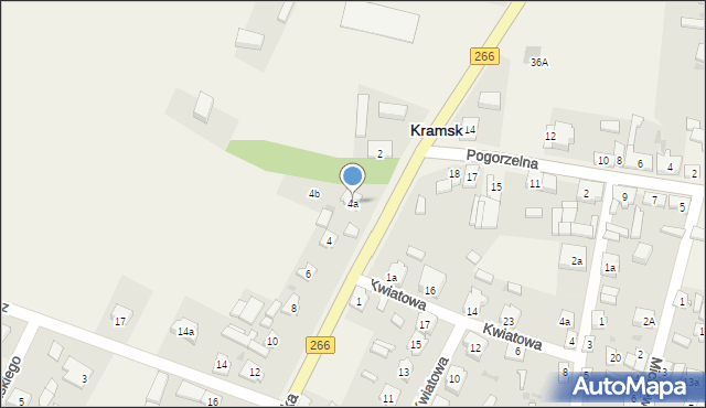 Kramsk, Konińska, 4a, mapa Kramsk