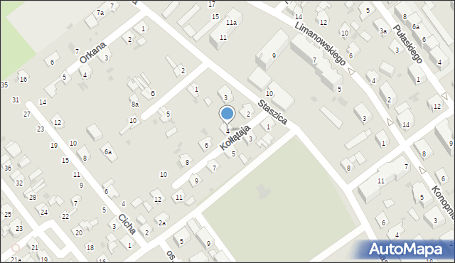 Krapkowice, Kołłątaja Hugo, 4, mapa Krapkowice