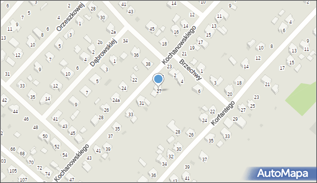 Krapkowice, Kochanowskiego Jana, 27, mapa Krapkowice