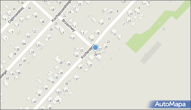 Krapkowice, Korfantego Wojciecha, 29, mapa Krapkowice