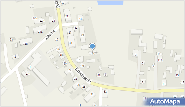 Kraśniczyn, Kościuszki Tadeusza, gen., 35, mapa Kraśniczyn