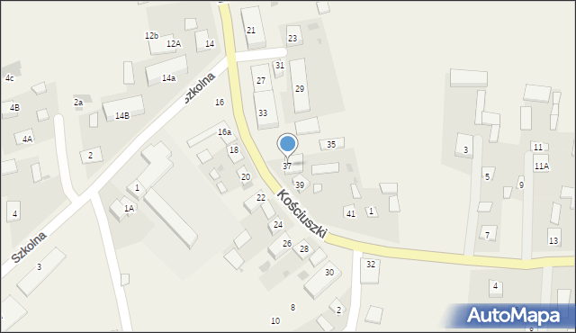 Kraśniczyn, Kościuszki Tadeusza, gen., 37, mapa Kraśniczyn