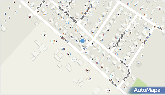 Kraśnik, Komisji Edukacji Narodowej, 18, mapa Kraśnik