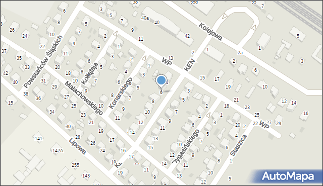 Kraśnik, Komisji Edukacji Narodowej, 6, mapa Kraśnik