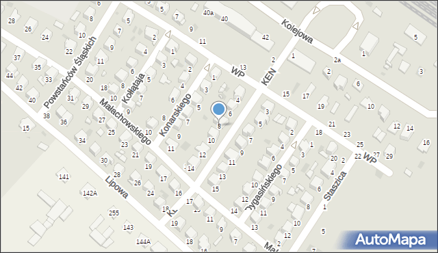 Kraśnik, Komisji Edukacji Narodowej, 8, mapa Kraśnik