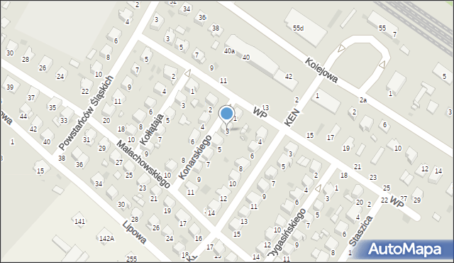 Kraśnik, Konarskiego Stanisława, 3, mapa Kraśnik