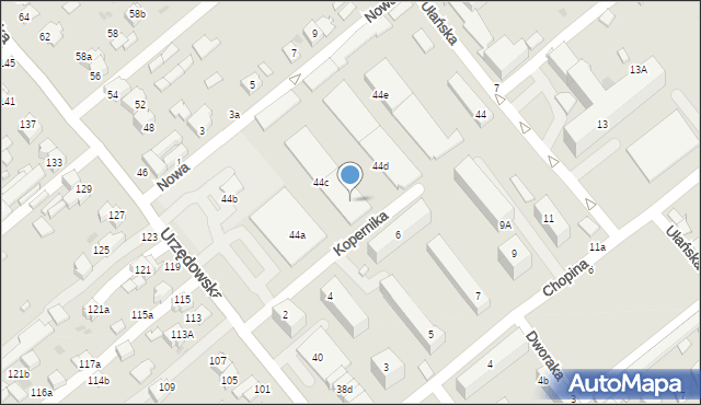 Kraśnik, Kopernika Mikołaja, 3, mapa Kraśnik