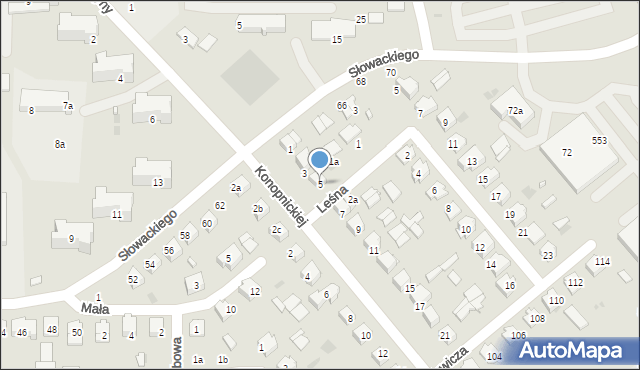 Kraśnik, Konopnickiej Marii, 5, mapa Kraśnik