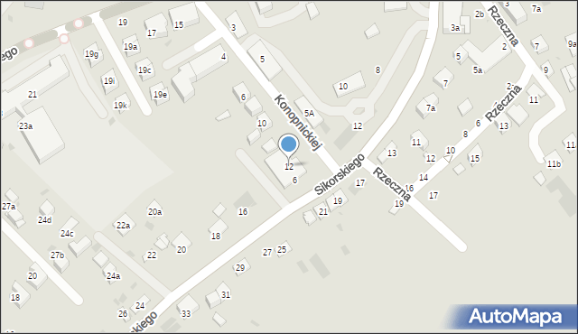 Krasnystaw, Konopnickiej Marii, 12, mapa Krasnystaw