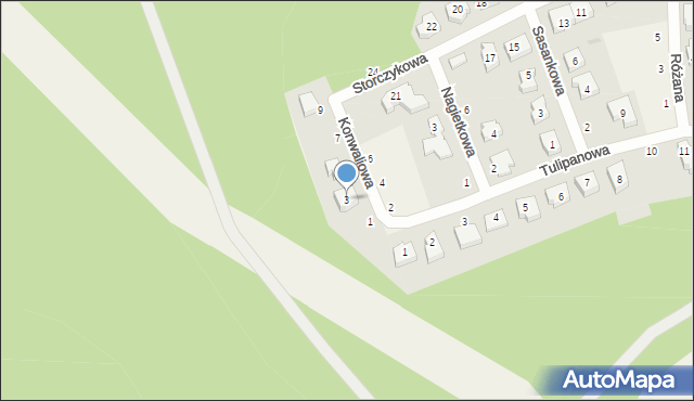 Krępa Słupska, Konwaliowa, 3, mapa Krępa Słupska