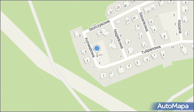 Krępa Słupska, Konwaliowa, 4, mapa Krępa Słupska